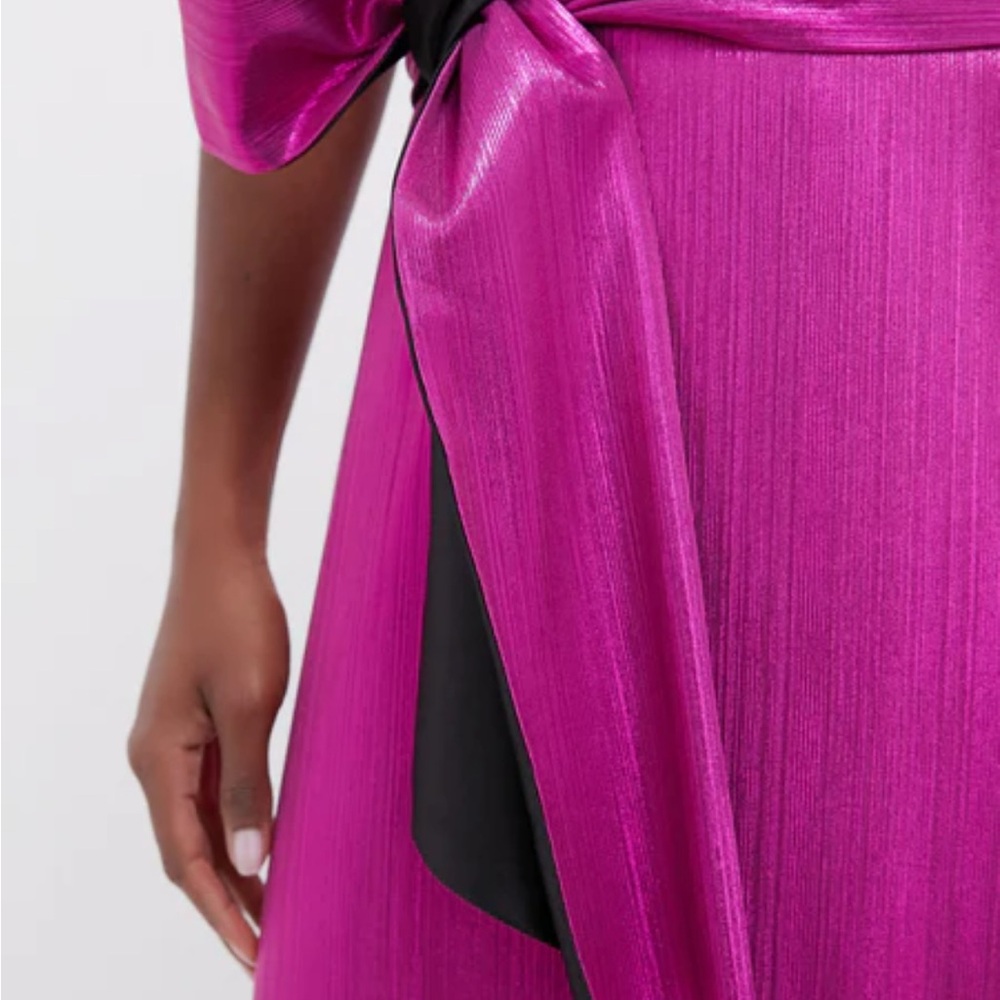 Pomander Place fuschia metallic angelina dress XXL - Picture 4 of 4